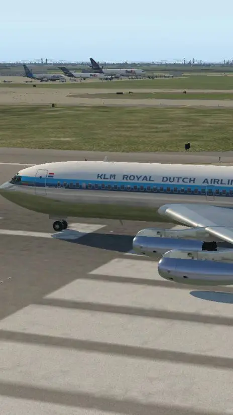 ai character: KLM 707 background
