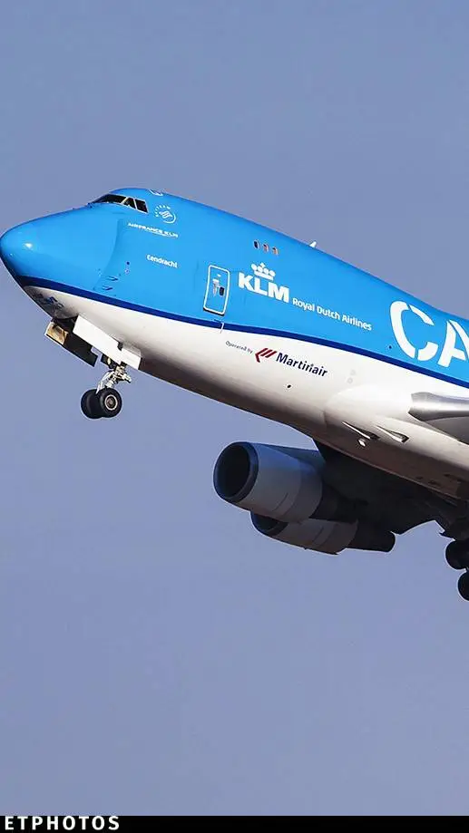 ai character: KLM Cargo 747-400 background