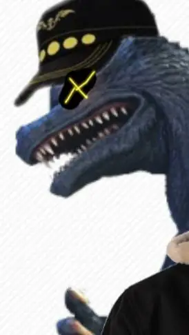 ai character: SD Gojira background