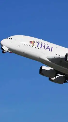 ai character: Thai Airways A380 background