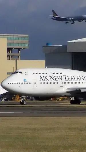 ai character: Air NZ 747 400 background