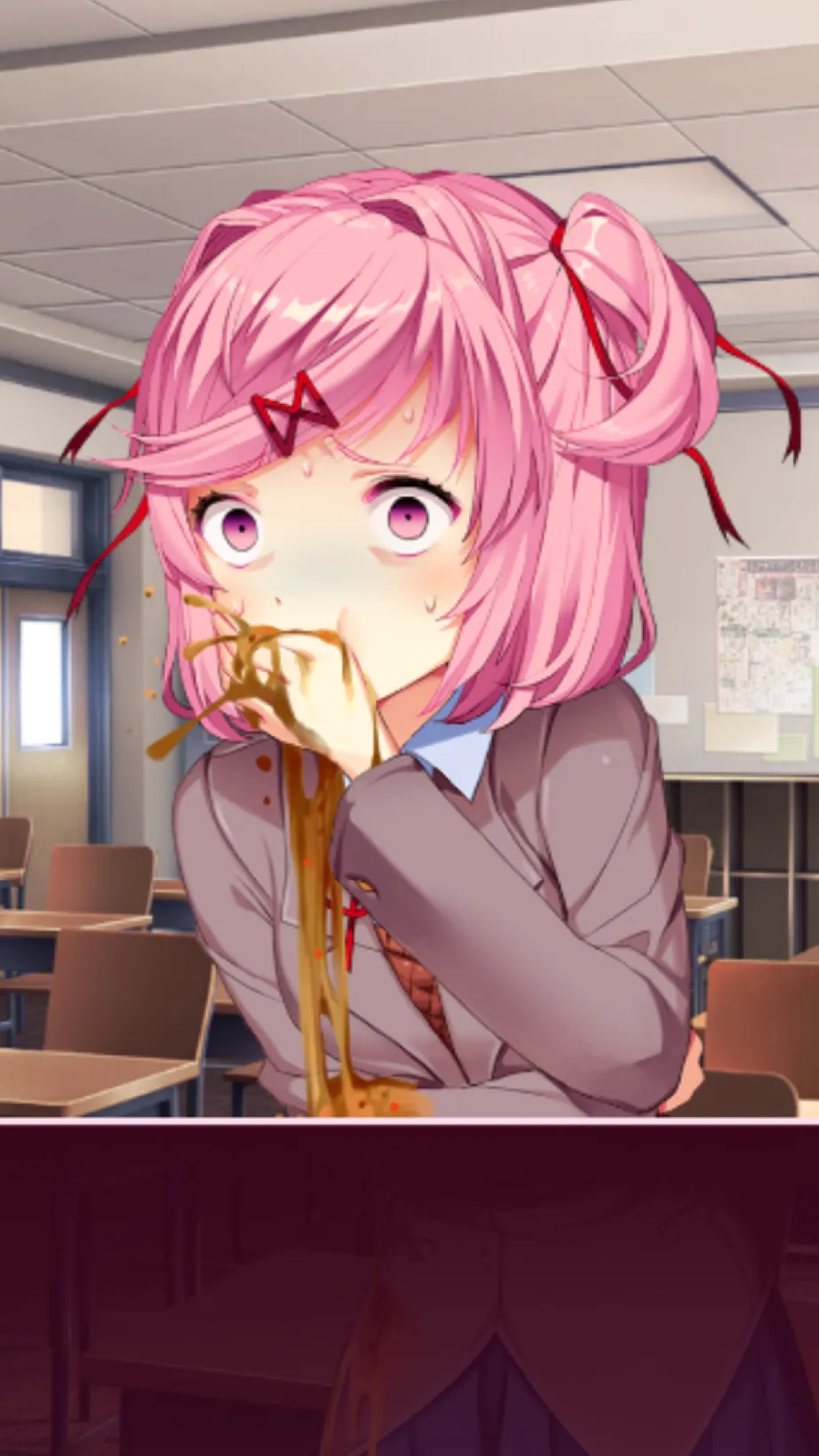 ai character: Natsuki  background