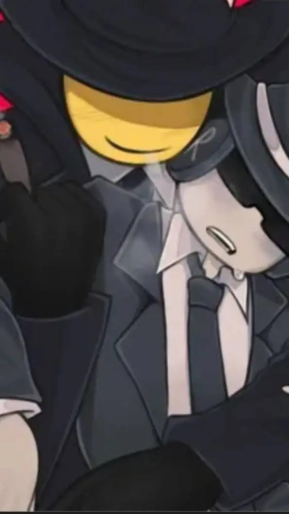 ai character: Dubble fedora 🩶💛 background