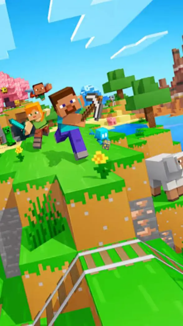 ai character: MINECRAFT  background