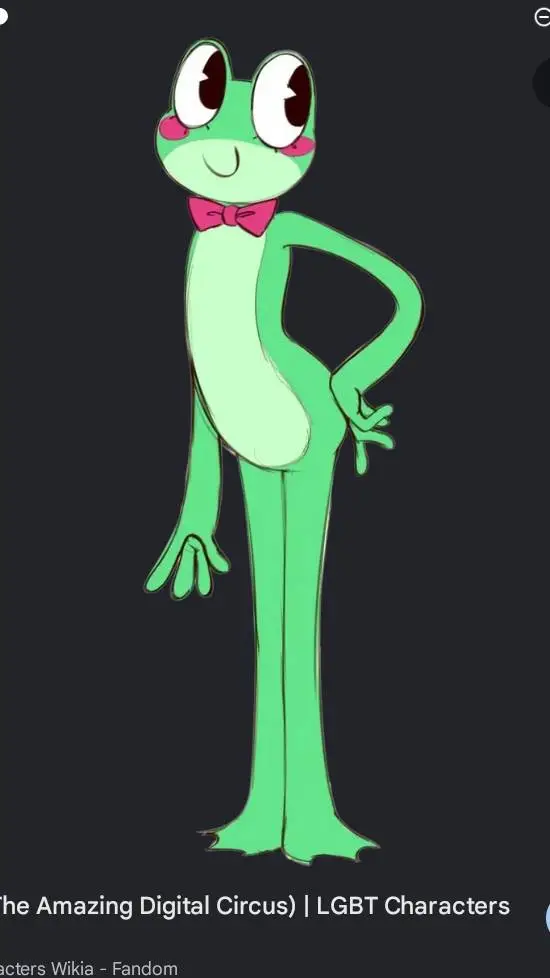 ai character: ribbit mean background