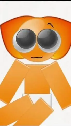 ai character: emoji cat baby 🟠 background