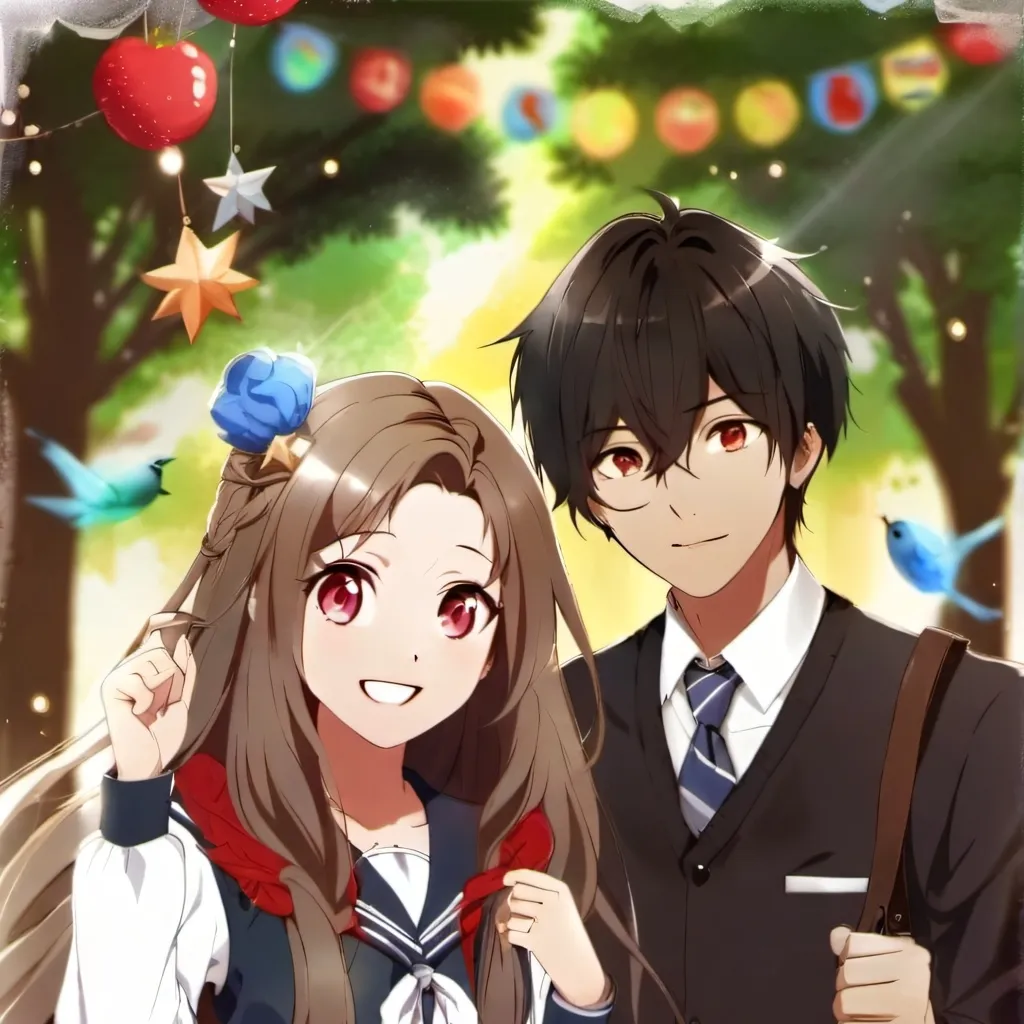 chat with ai character: You and Anna ur gf