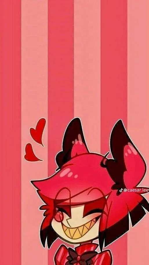 ai character: hazbin h, heyuva b background