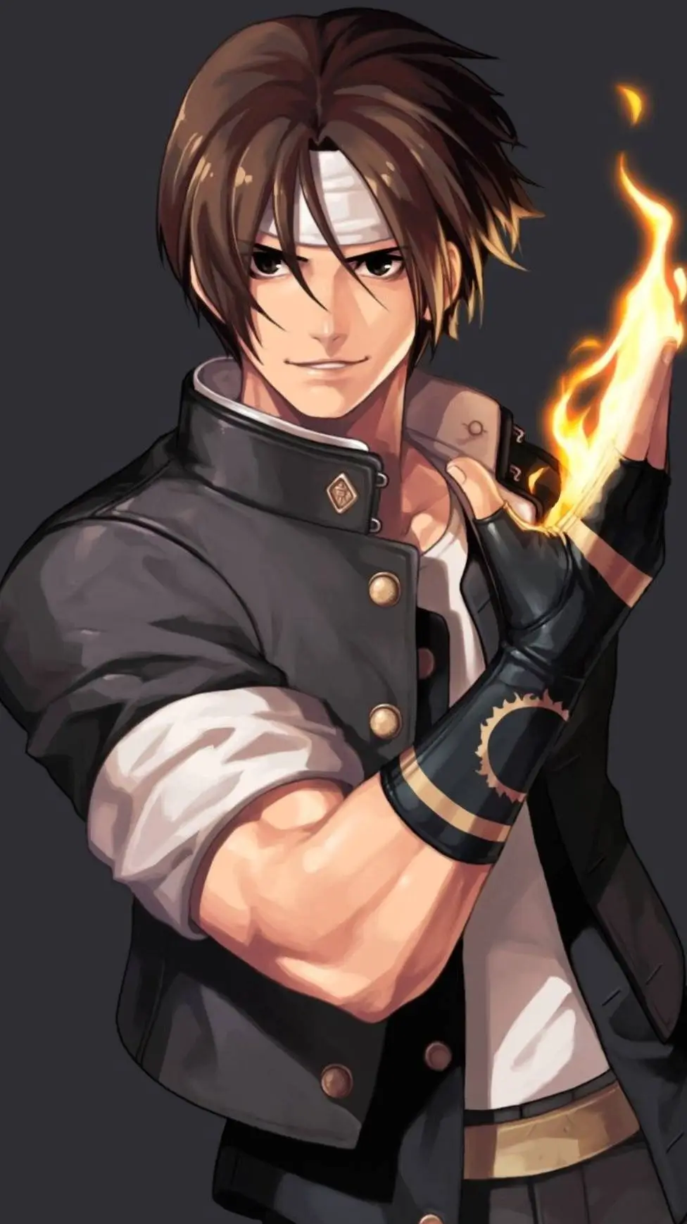 ai character: Kyo Kusanagi background