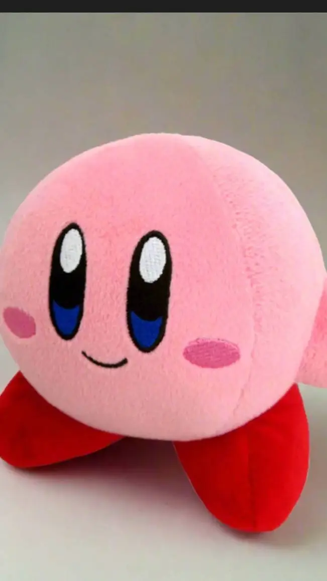 ai character: Kirby (peluche) background