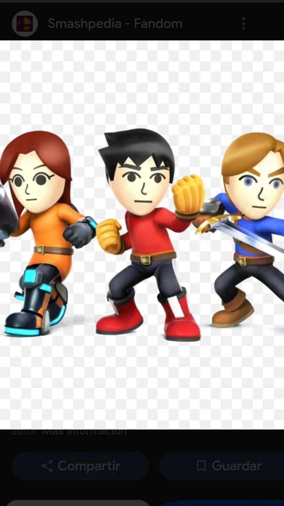 ai character: Mii fighters (3DS) background