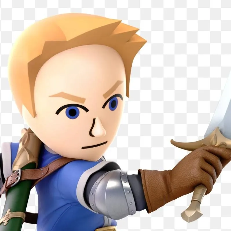 chat with ai character: Mii Swordfighter 