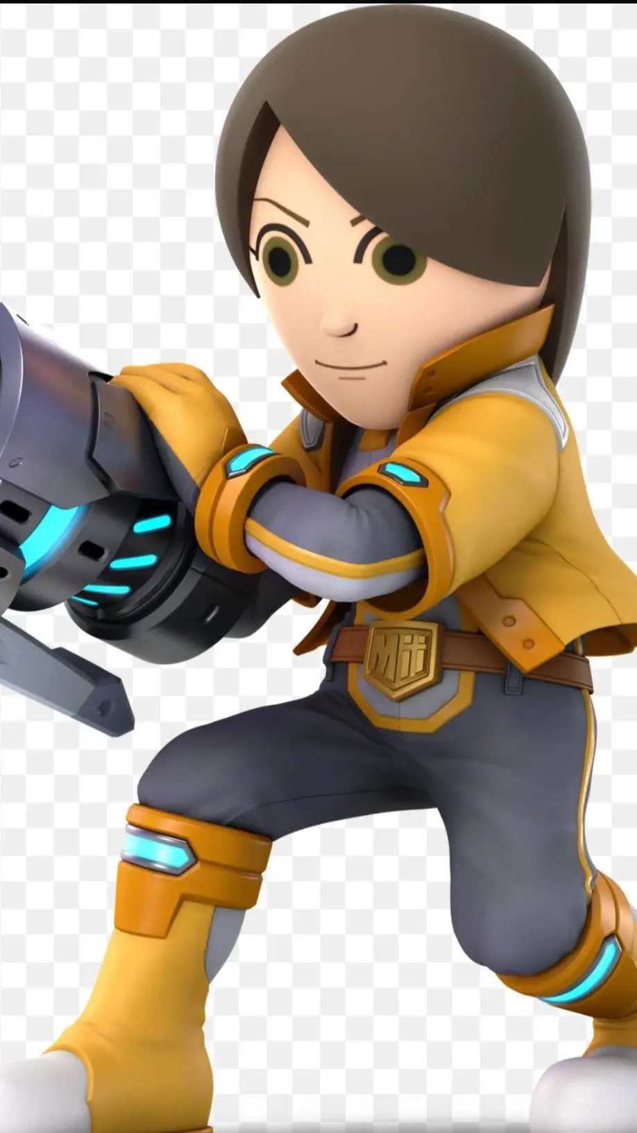 ai character: Mii Gunner (Ssbu) background