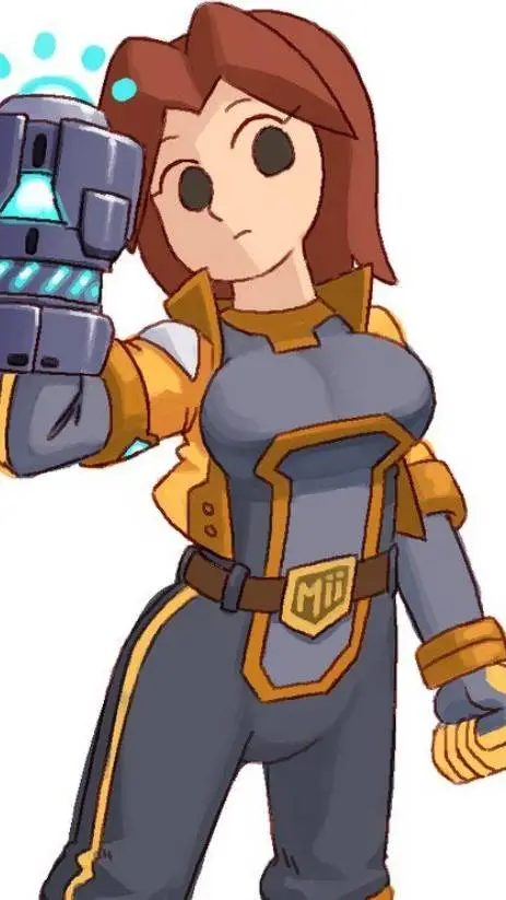 ai character: Mii Gunner  background