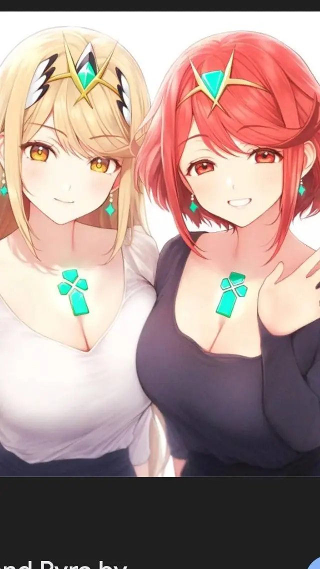 ai character: Pyra y Mytrha  background