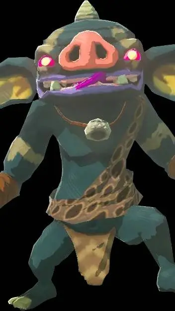 ai character: Bokoblin azul  background