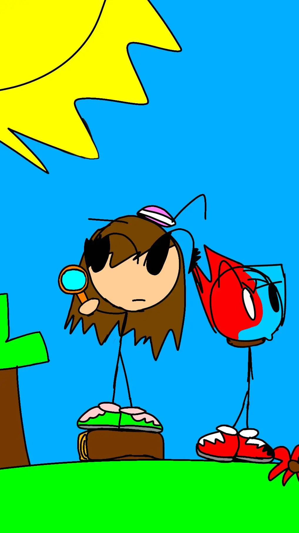 ai character: boton escapar background