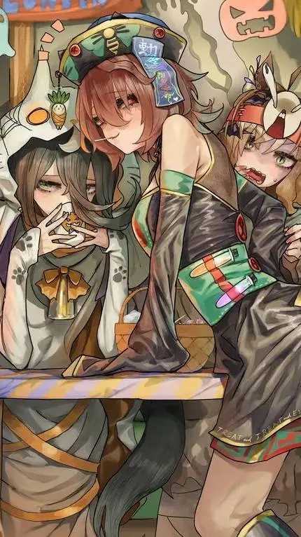 ai character: Agnesx Junglex caf background