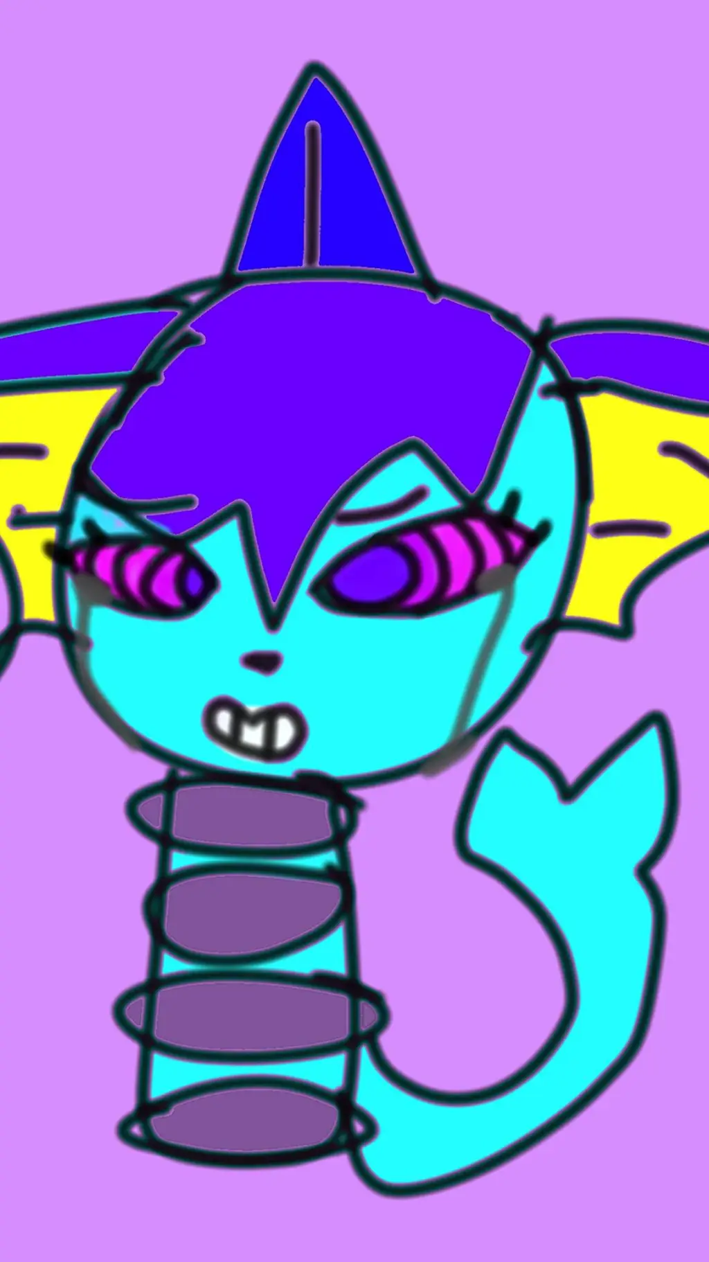 ai character: hypnotize Vaporeon background
