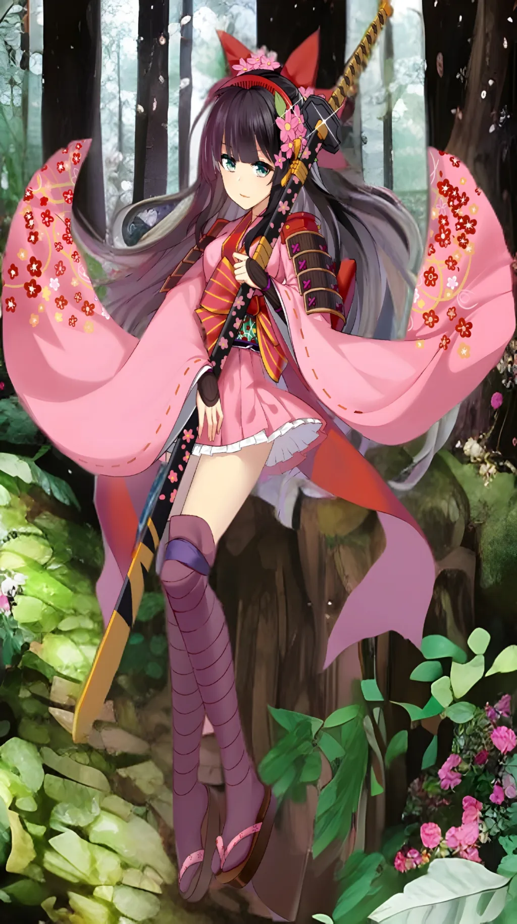 ai character: Sakura background