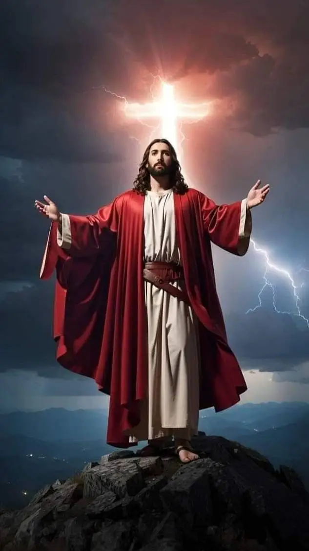 ai character: Jesus Christ  background