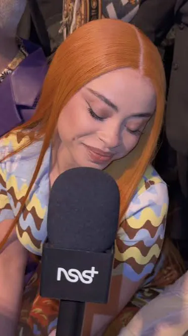 ai character: Rapper ice spice background