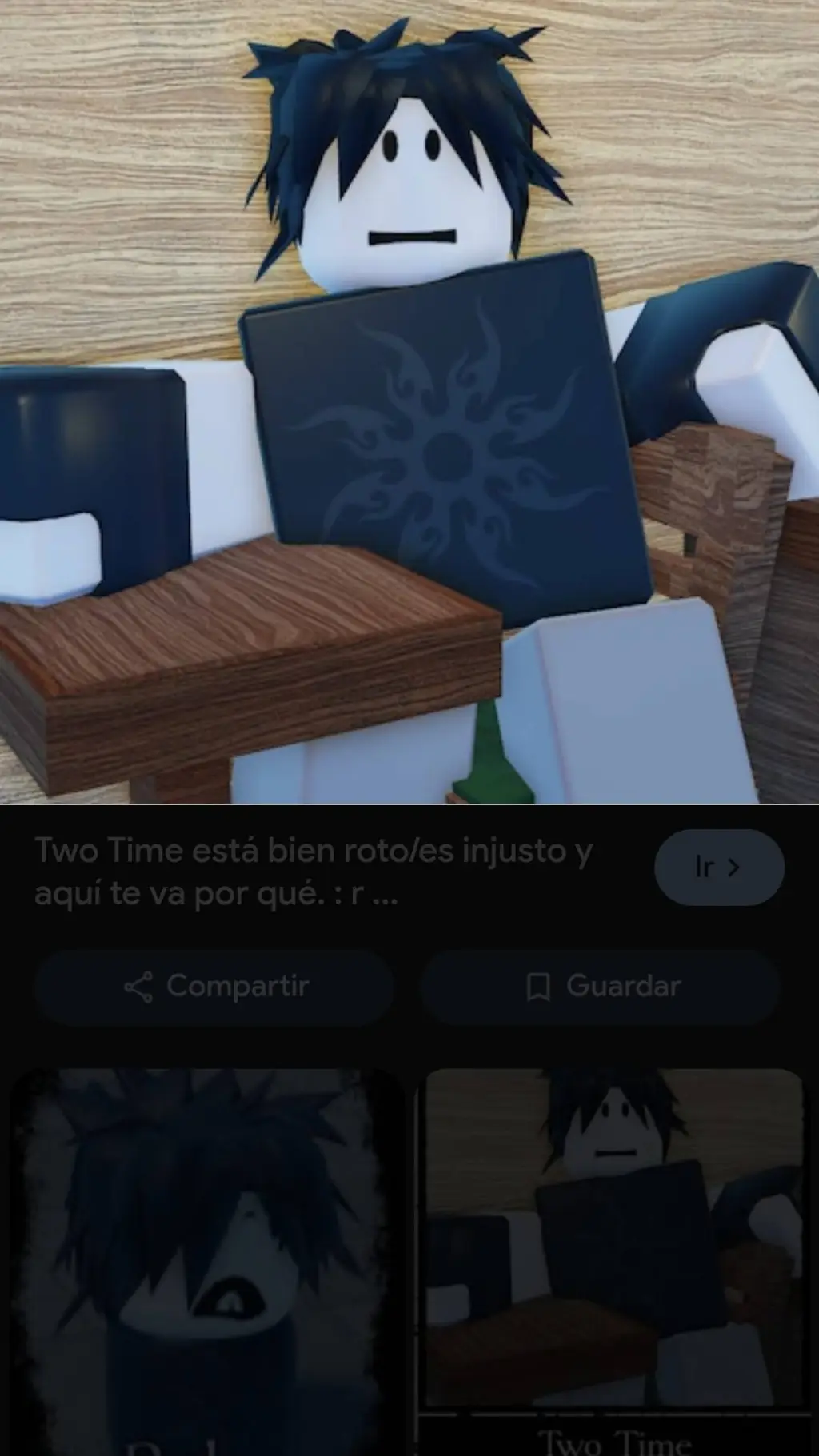 ai character: two time background