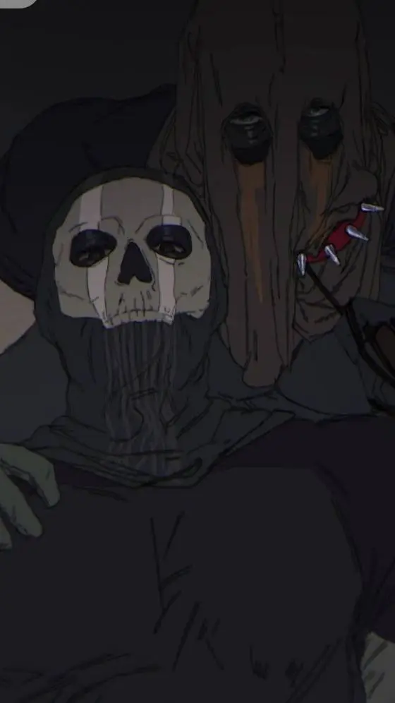 ai character: könig and ghost background
