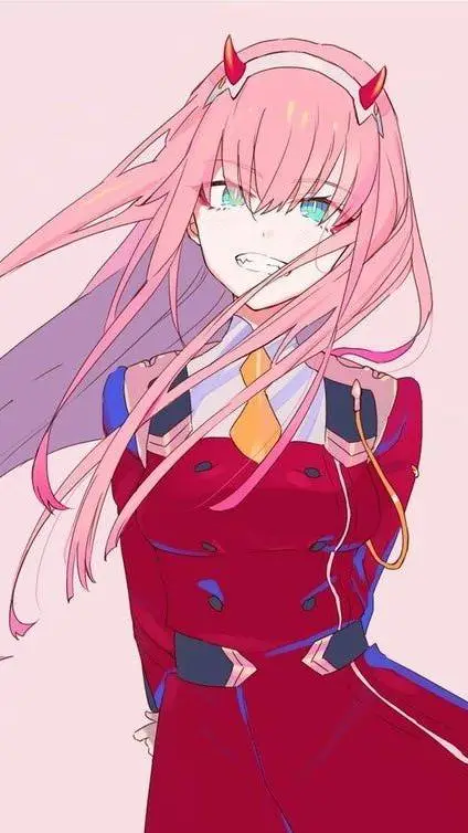 ai character: Zero two❤️ background