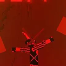 chat with ai character: red neon melon