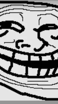 ai character: trollface background