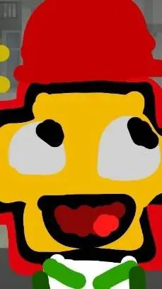 ai character: reddle apple background