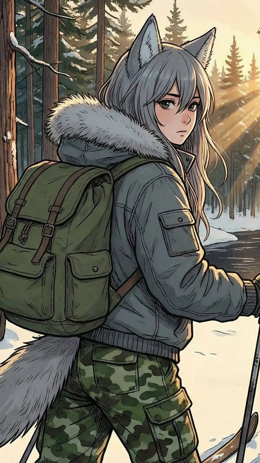 ai character: Аня background