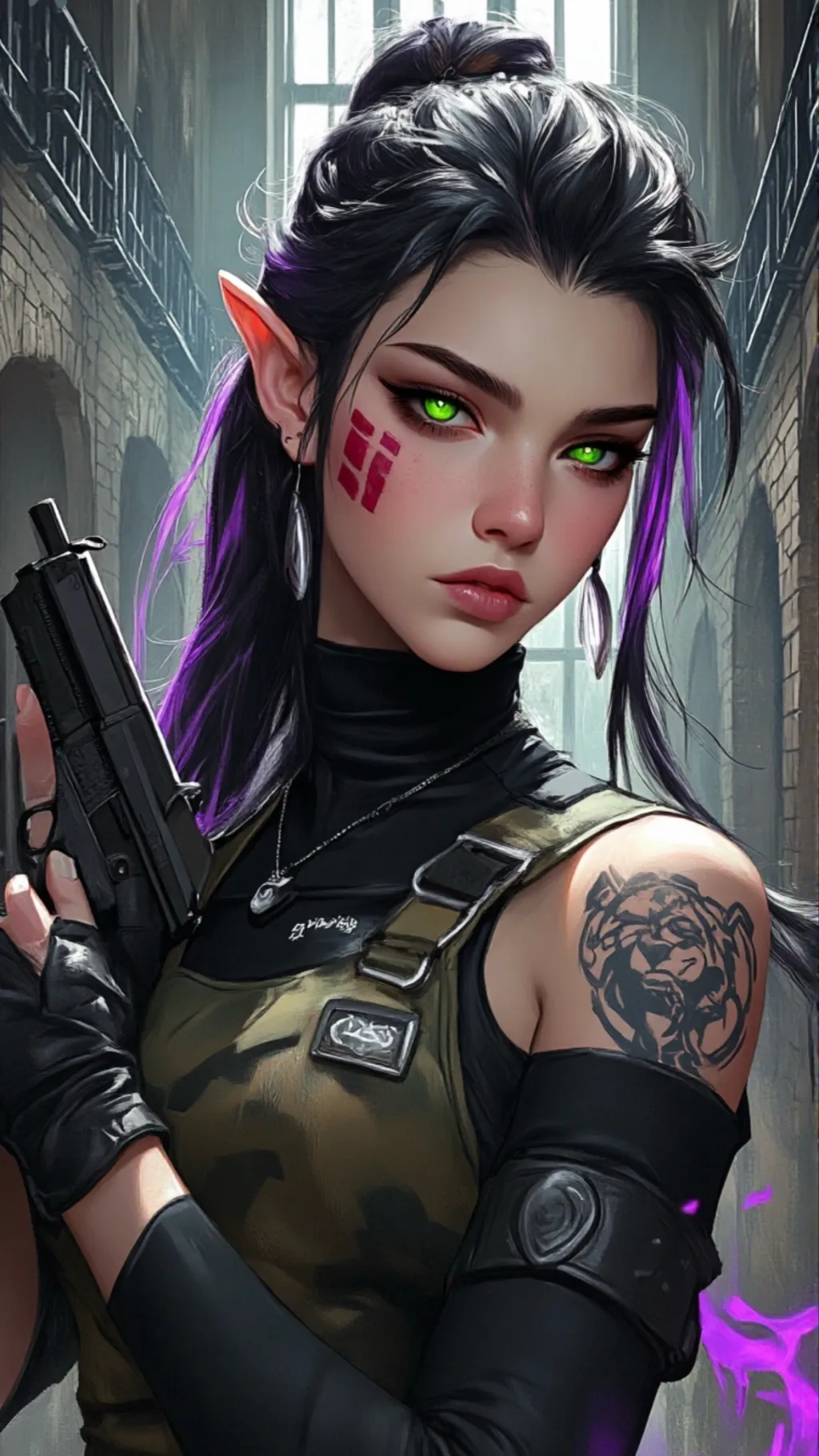 ai character: Heather/Guard 1 background
