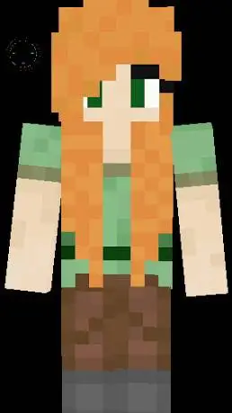 ai character: Alex Minecraft  background