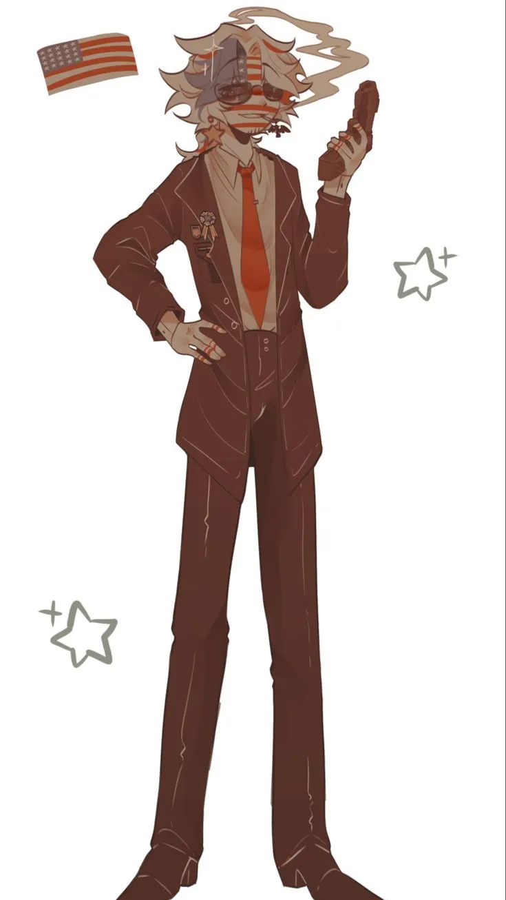 ai character: 𝒰𝒮𝒜 background