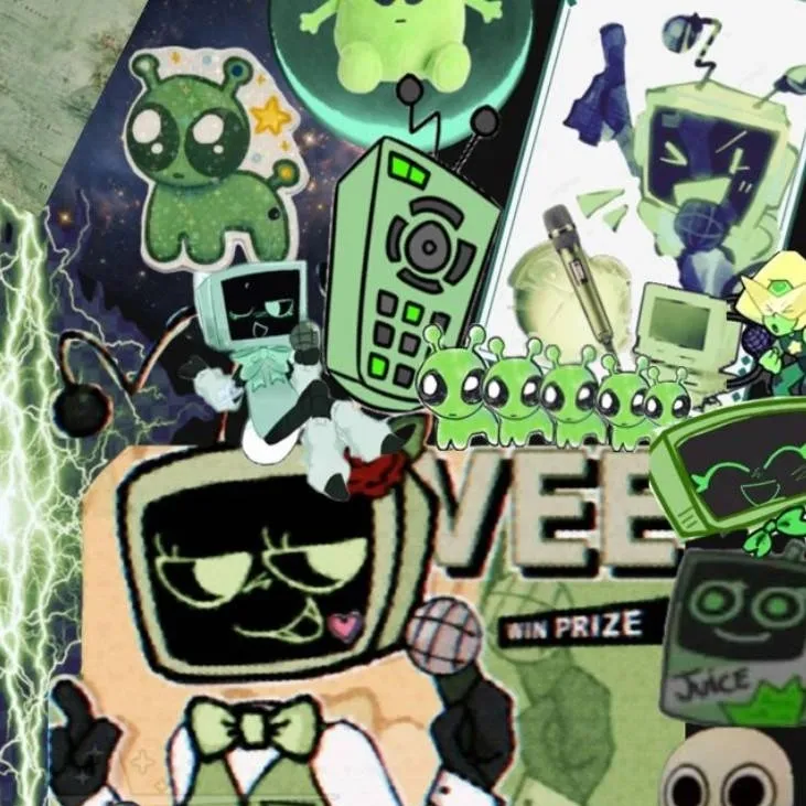 chat with ai character: ✨💚📺vee📺💚✨