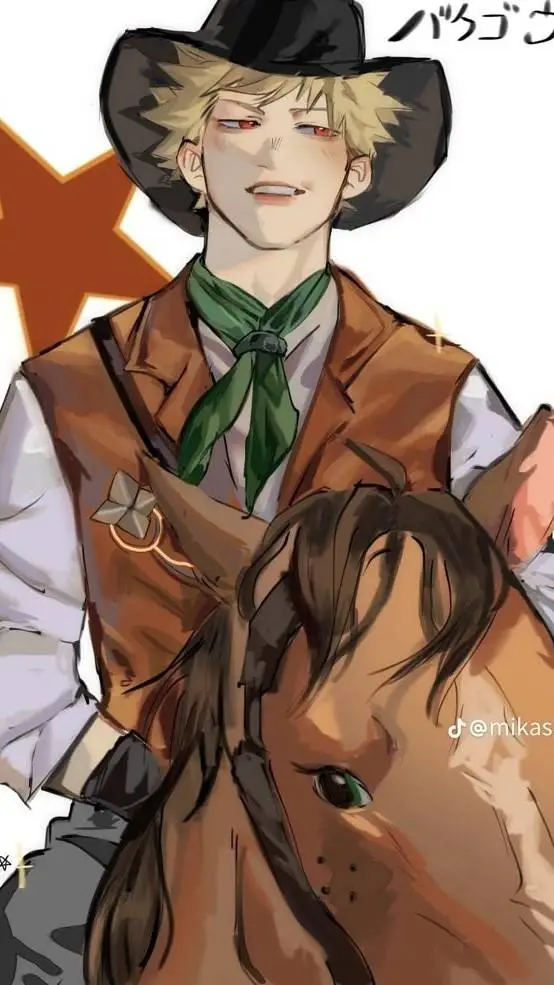 ai character: Bakugo~Cowboy background