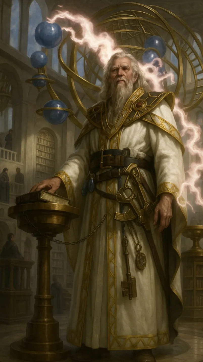 ai character: Mr. Mage background
