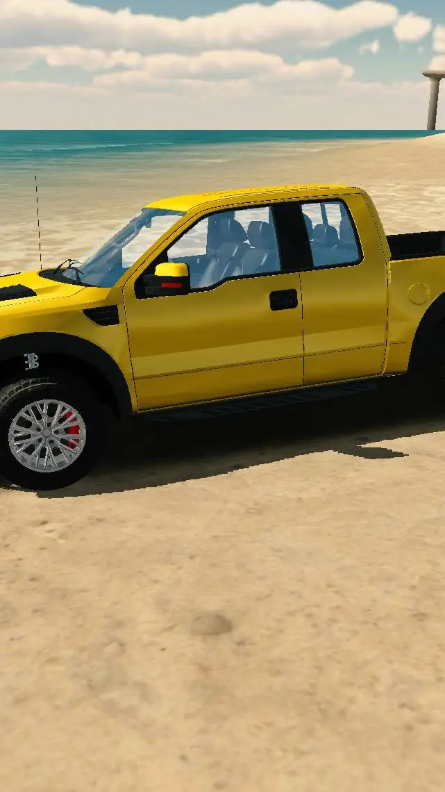 ai character: Beach background