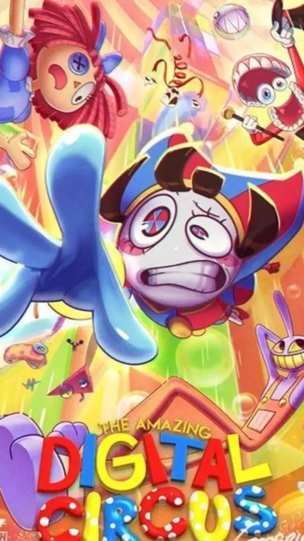 ai character: digital Circus  background