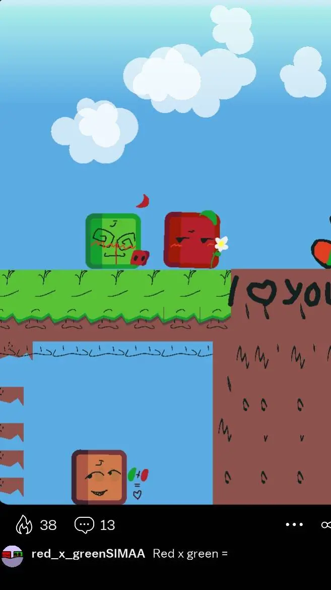 ai character: red background