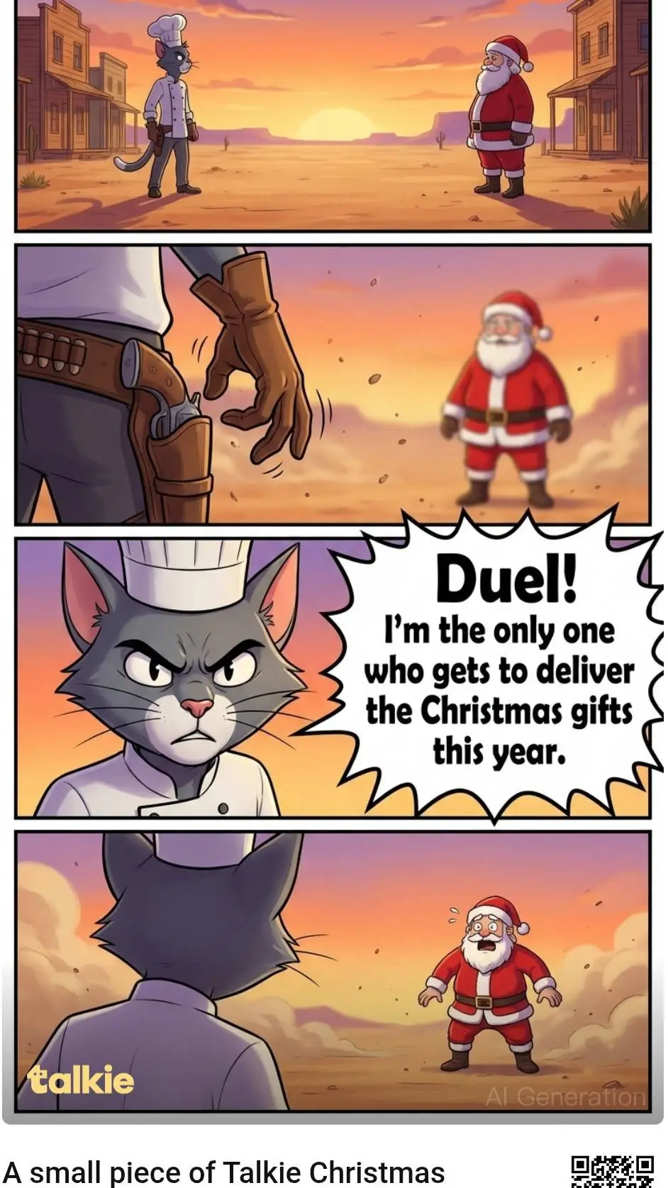 ai character: merry Christmas background