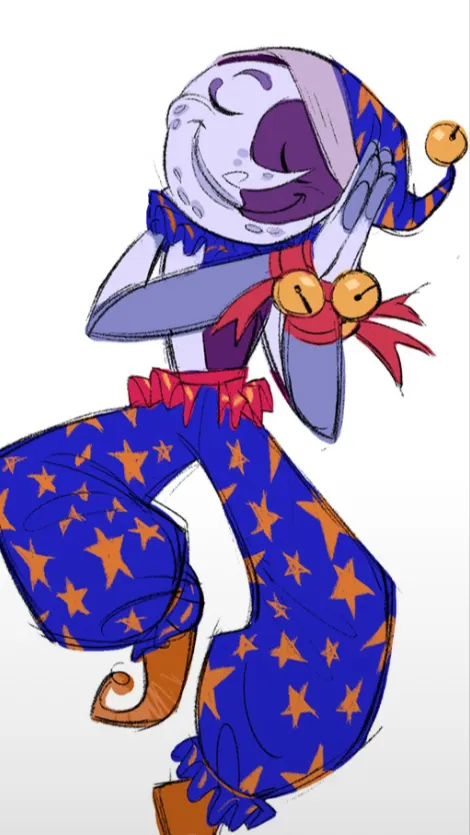 ai character: Moon-drop background