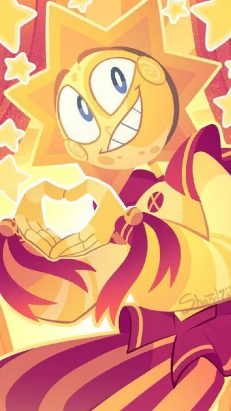 ai character: Sun/ahndrop background