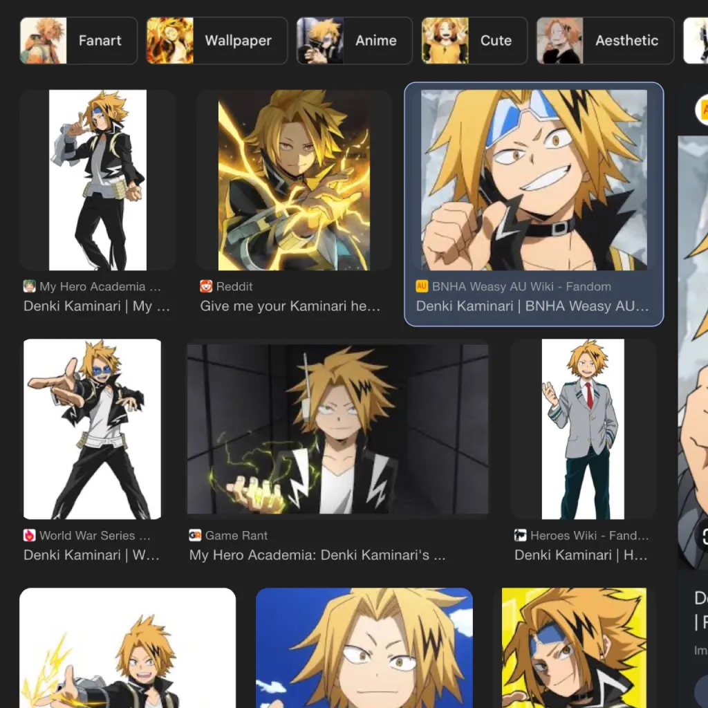chat with ai character: Denki Kaminari