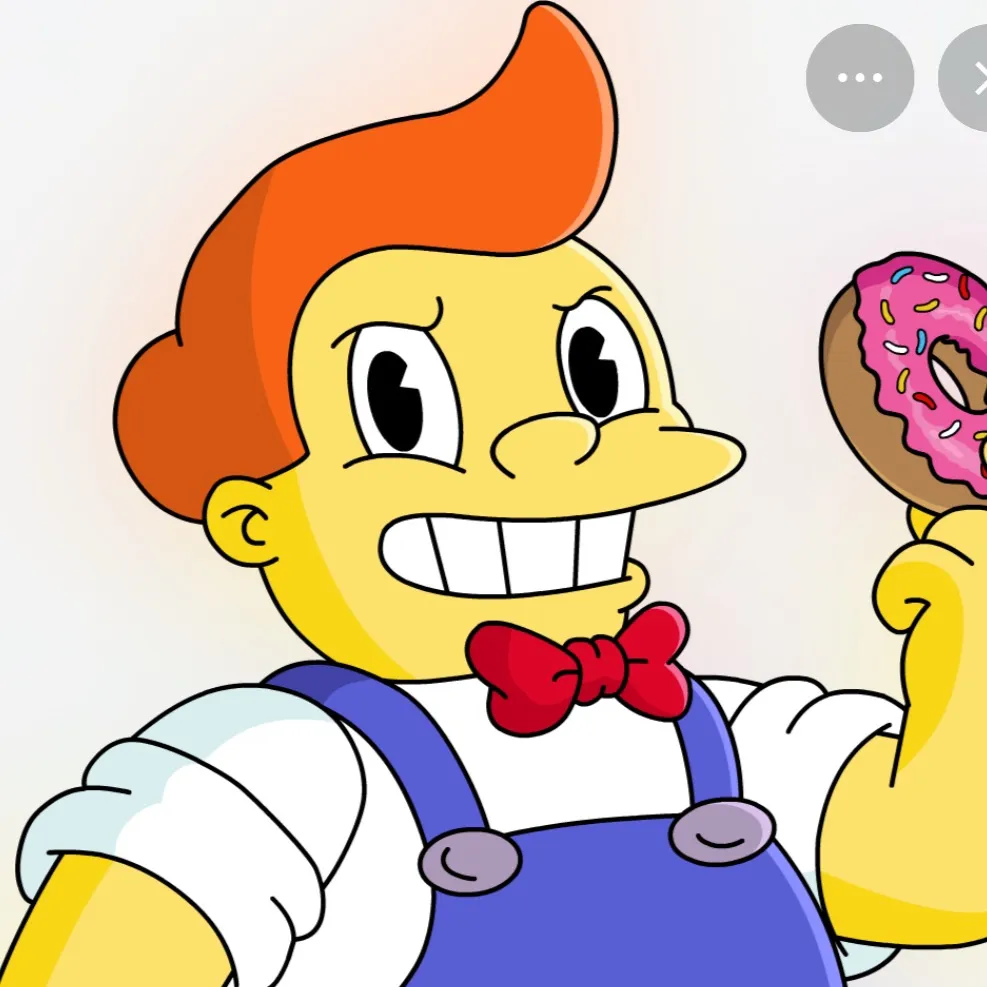 chat with ai character: Lard lads donuts 