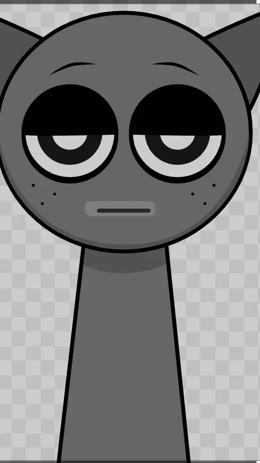 ai character: grey background