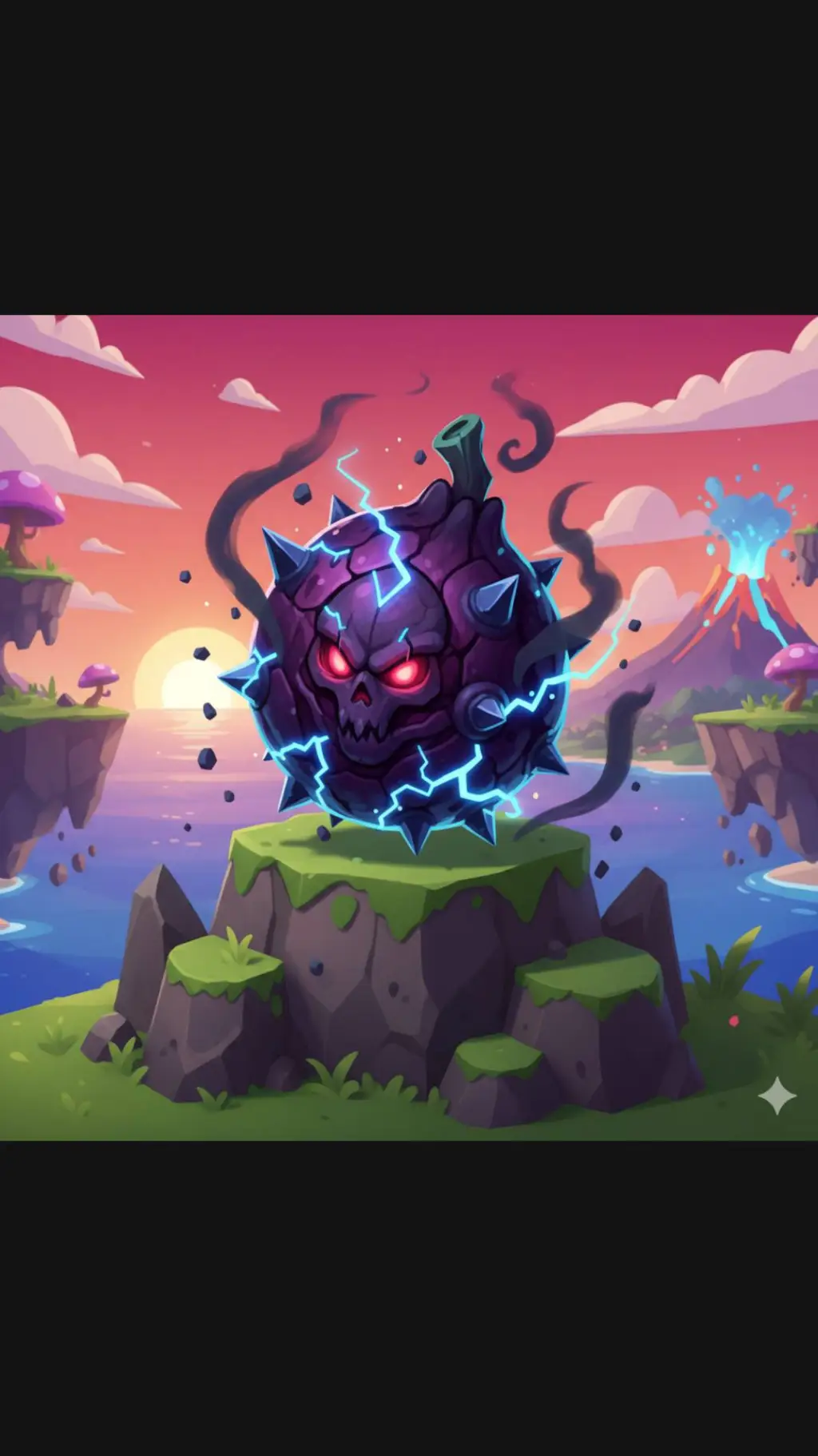 ai character: oni fruit background