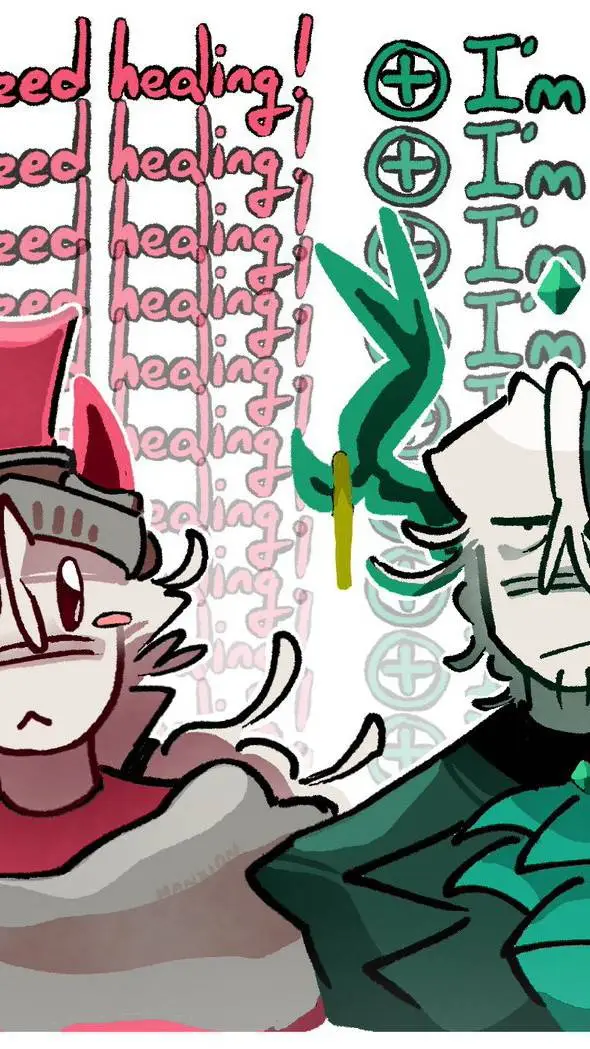 ai character: Sword and medkit background